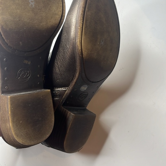 Lucky 🍀 Brand Leather Bronze Booties Sz 10M Side Zip EUC Style: LK-Basel - Picture 7 of 7